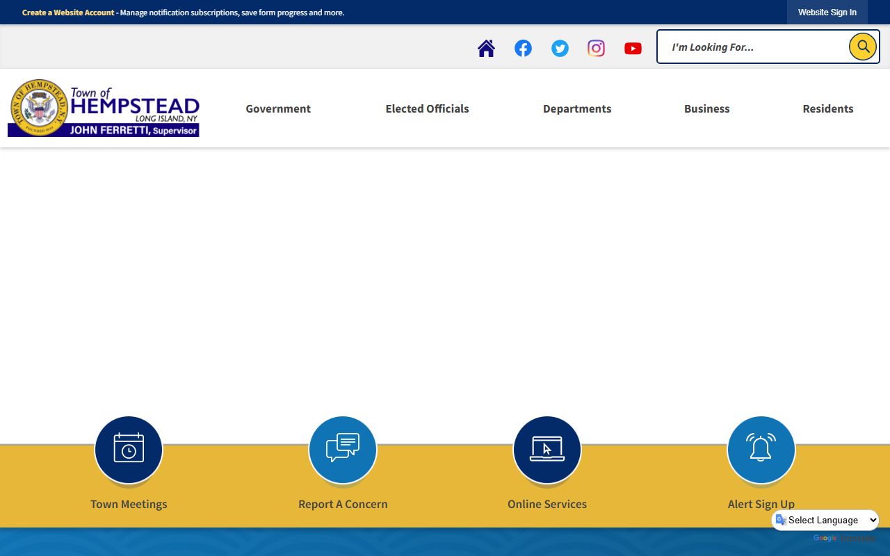 Hempstead warrant records town website