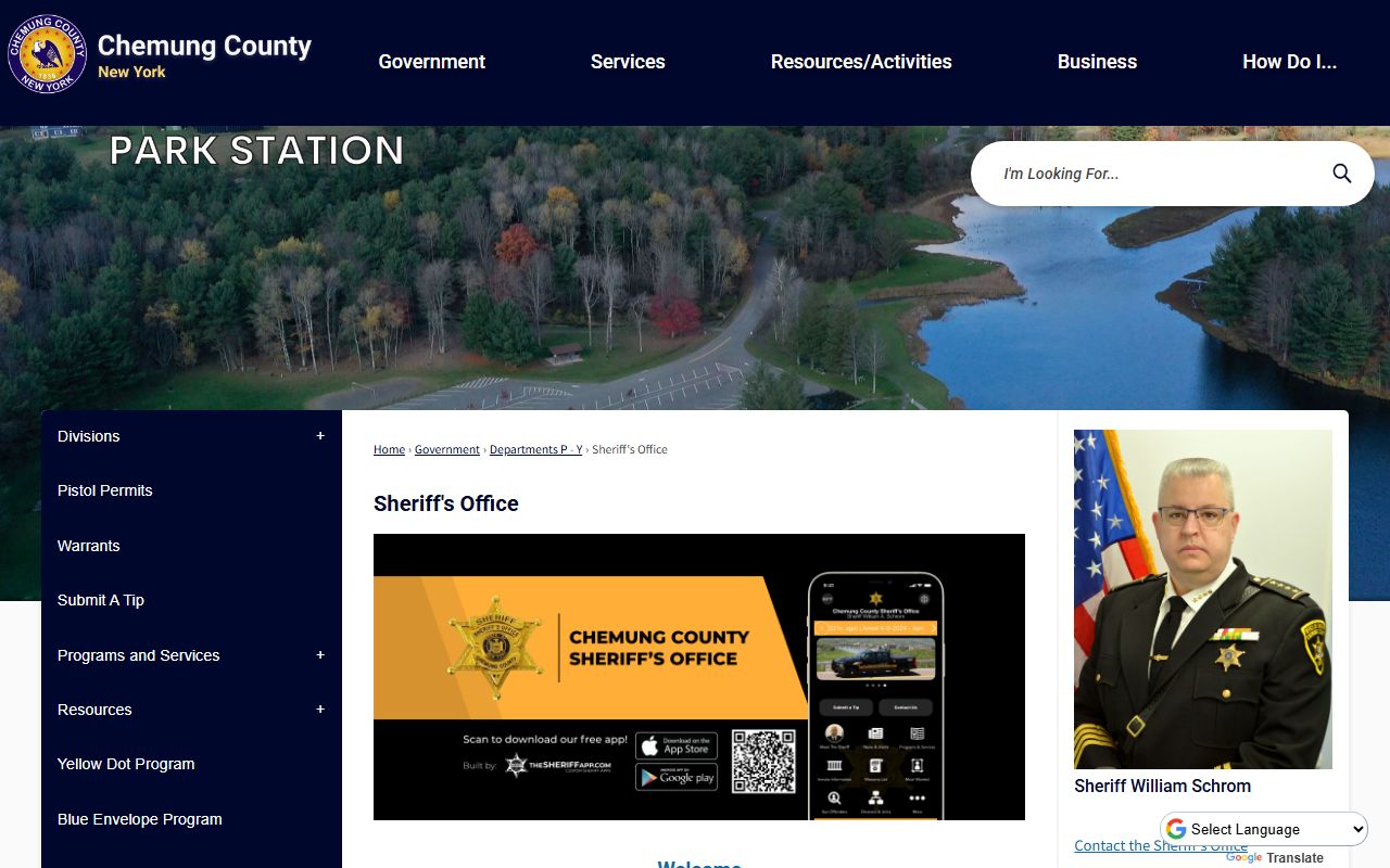 Chemung County warrant records Sheriff's Office warrant database