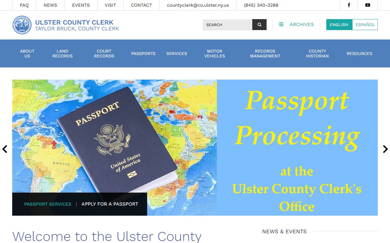 Ulster County warrant records clerk office website